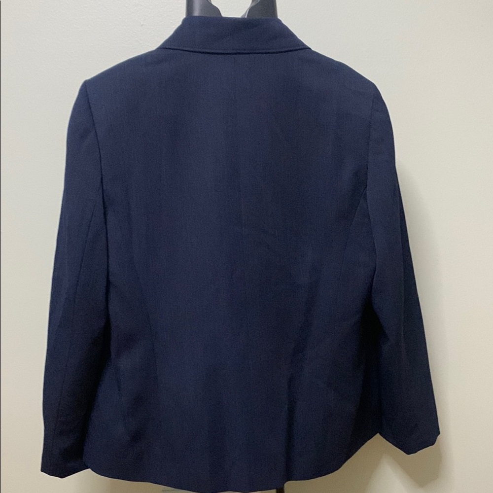 Le Suit Classic Navy Women's Blazer - Picture 3 of 6